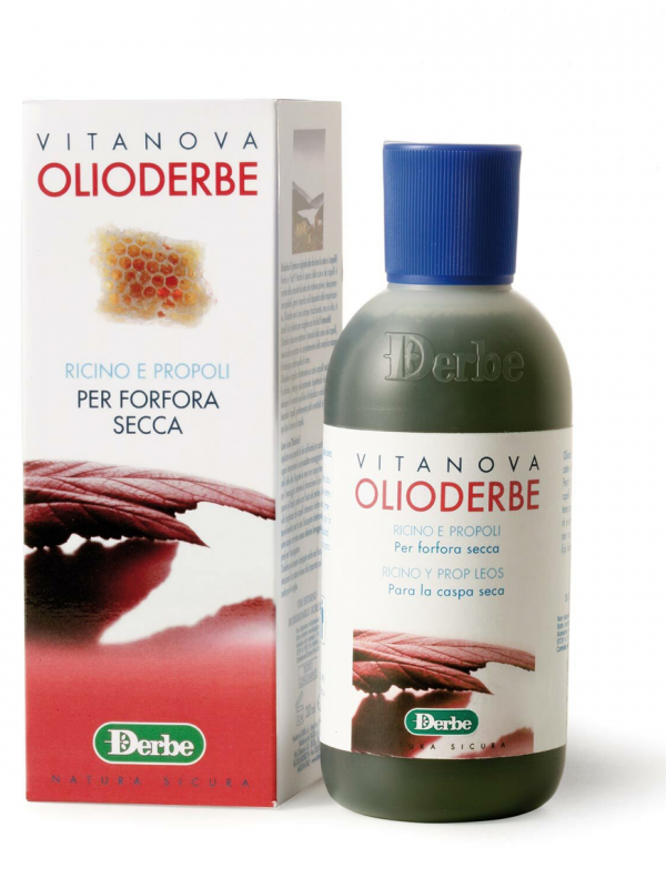 OLIODERBE PER CAPELLI CON FORFORA SECCA. Ricino e PROPOLI