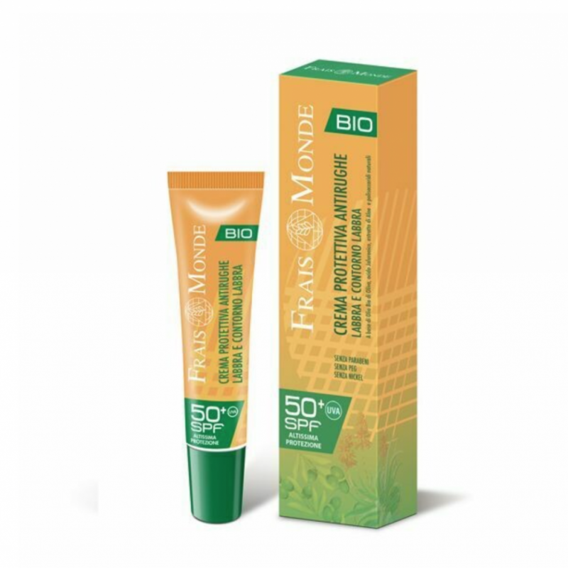 CREMA SOLARE PROTETTIVA ANTIRUGHE SPF 50+ LABBRA E CONTORNO LABBRA 15ML