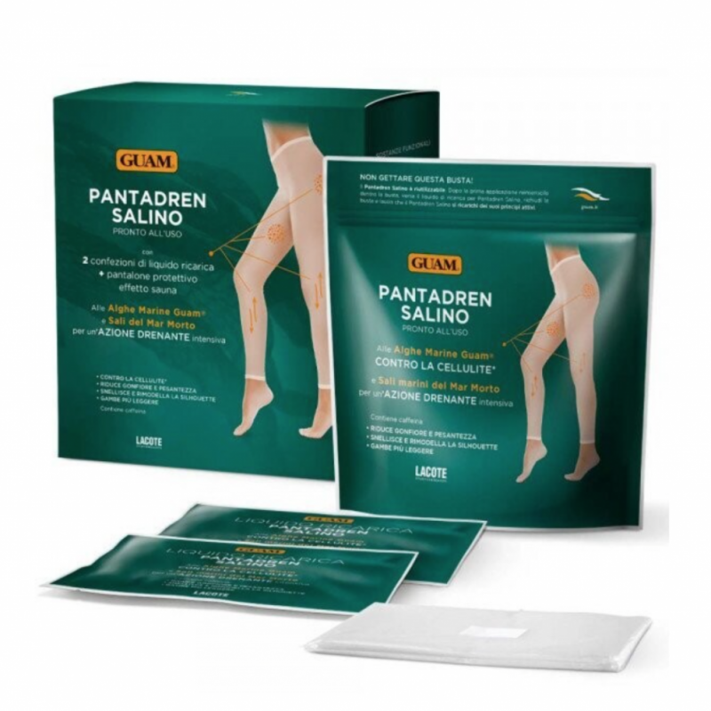PANTADREN SALINO + 2 BUSTE LIQUIDO RICARICA + PANTALONE EFFETTO SAUNA