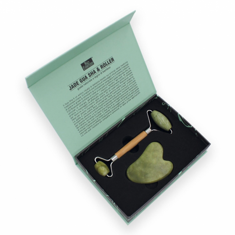 JADE GUA SHA & ROLLER Giada verde