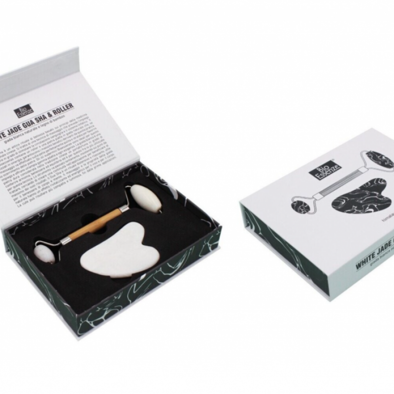 JADE GUA SHA & ROLLER Giada bianca