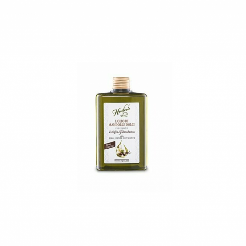 L’Olio di mandorle dolci PROFUMAZIONE VANIGLIA & MACADAMIA Emolliente e Nutriente