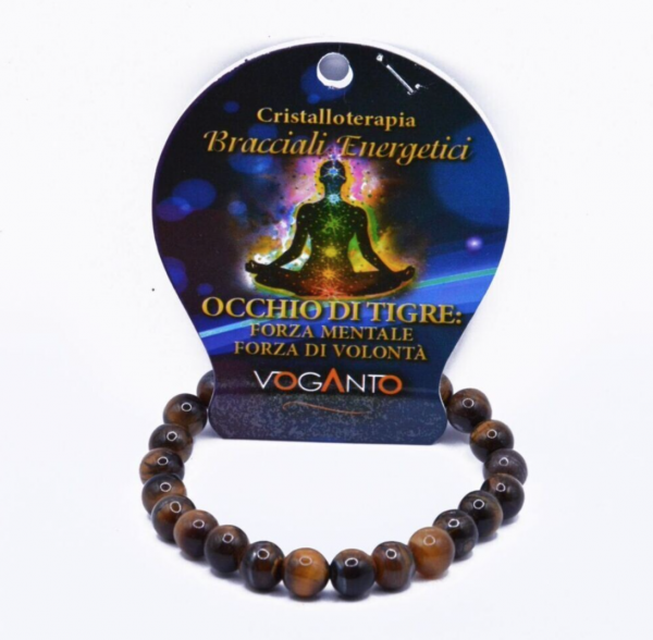 BRACCIALE ENERGETICO CON PERLE DI OCCHIO DI TIGRE