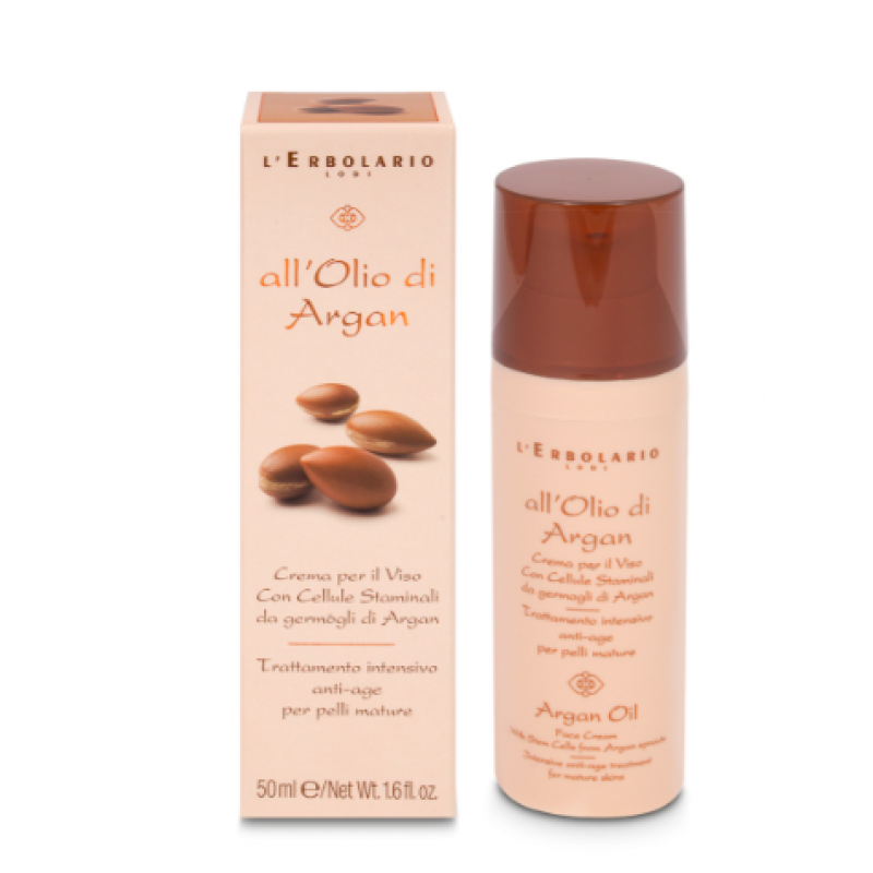 Crema Viso Anti-Age All'Olio di Argan con cellule staminali