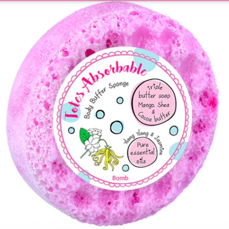 SPUGNA DA BAGNO totes absorbable (GELSOMINO E YLANG YLANG)
