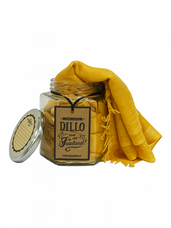 DILLO CON UN FOULARD - GIALLO OCRA