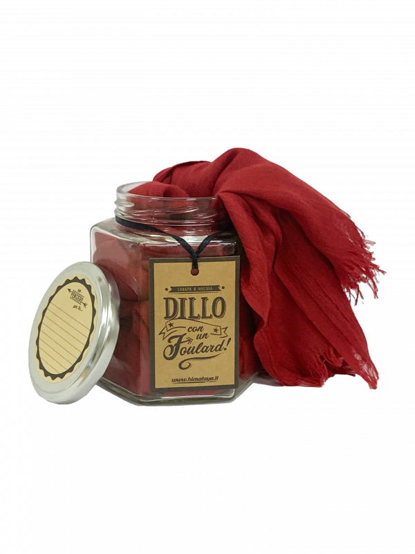 DILLO CON UN FOULARD - ROSSO