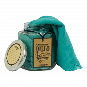 DILLO CON UN FOULARD - VERDE ACQUA