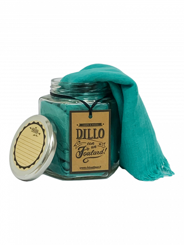 DILLO CON UN FOULARD - VERDE ACQUA