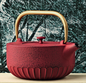 TEIERA IN GHISA HANAMI ROSSA 1200 ml