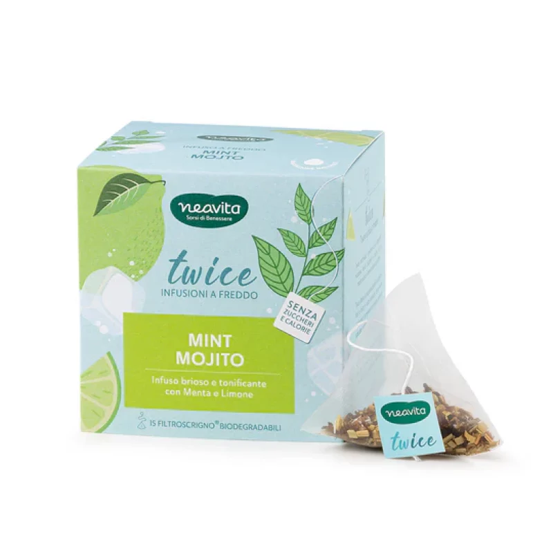 TWICE MINT MOJITO infusi a freddo 15 bustine filtroscrigno