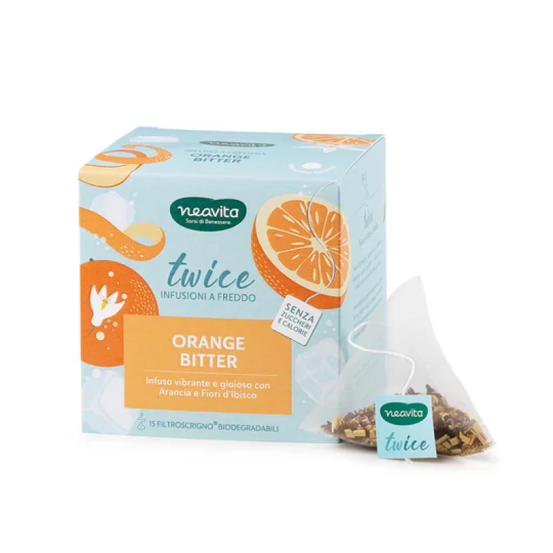 TWICE ORANGE BITTER infusi a freddo 15 bustine filtroscrigno