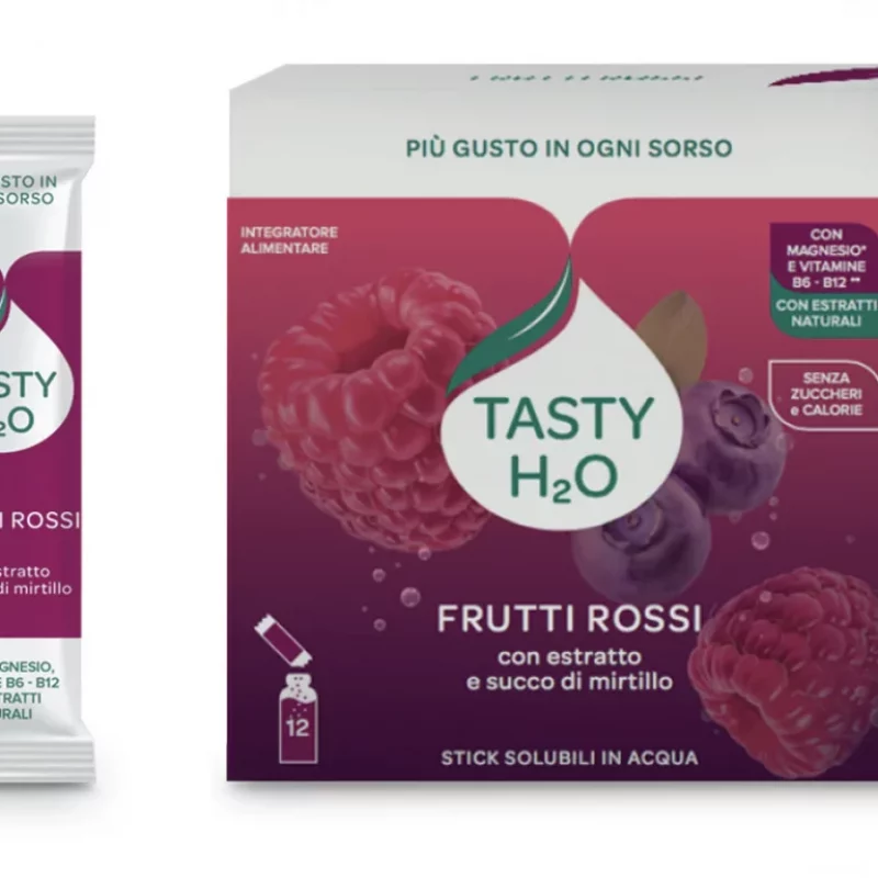 FRUTTI ROSSI - TASTY H20 - Insaporitori acqua senza zucchero nè calorie