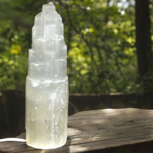LAMPADA IN SELENITE h 30 cm