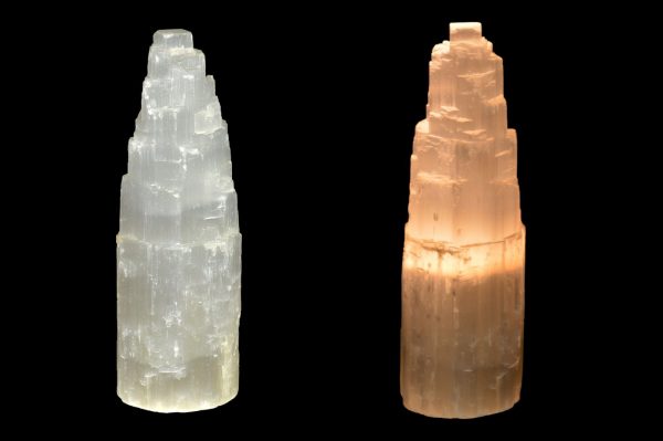 LAMPADA IN SELENITE h 25 cm - immagine 2
