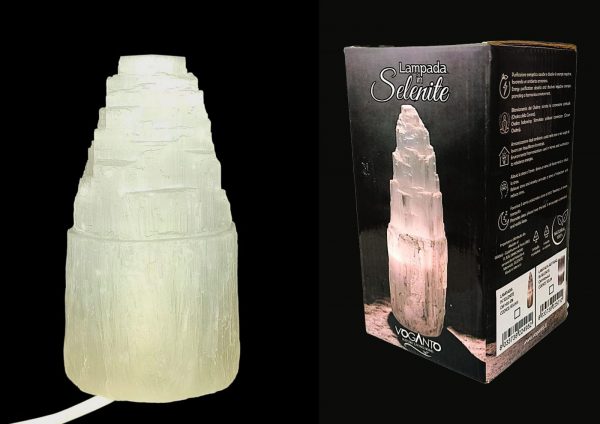 LAMPADA IN SELENITE h 20 cm - immagine 2