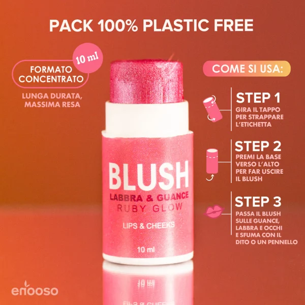 Blush Labbra e Guance - Ruby Glow - immagine 4