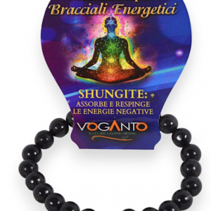 BRACCIALE ENERGETICO CON PERLE DI SHUNGITE