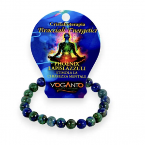 BRACCIALE ENERGETICO CON PERLE DI PHOENIX LAPISLAZZULI