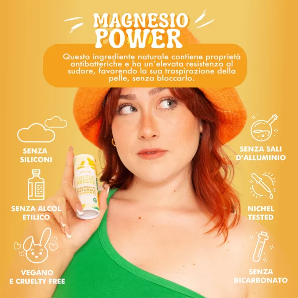 Deodorante Solido Calmante - Zen Zest Breeze  profumo LIMONE ZENZERO E VERBENA - immagine 4
