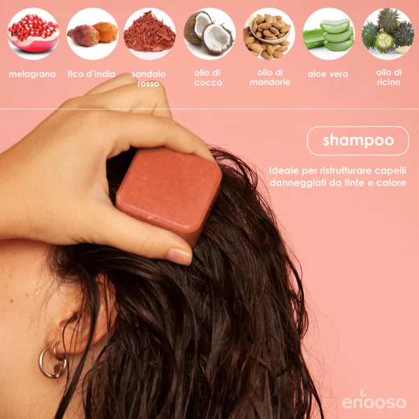 Shampoo Solido Ristrutturante per capelli Rovinati - immagine 3