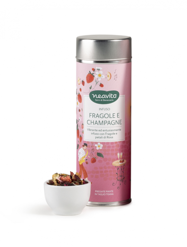 Silver Tin FRAGOLE E CHAMPAGNE