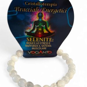 BRACCIALE di SELENITE perle da 8mm