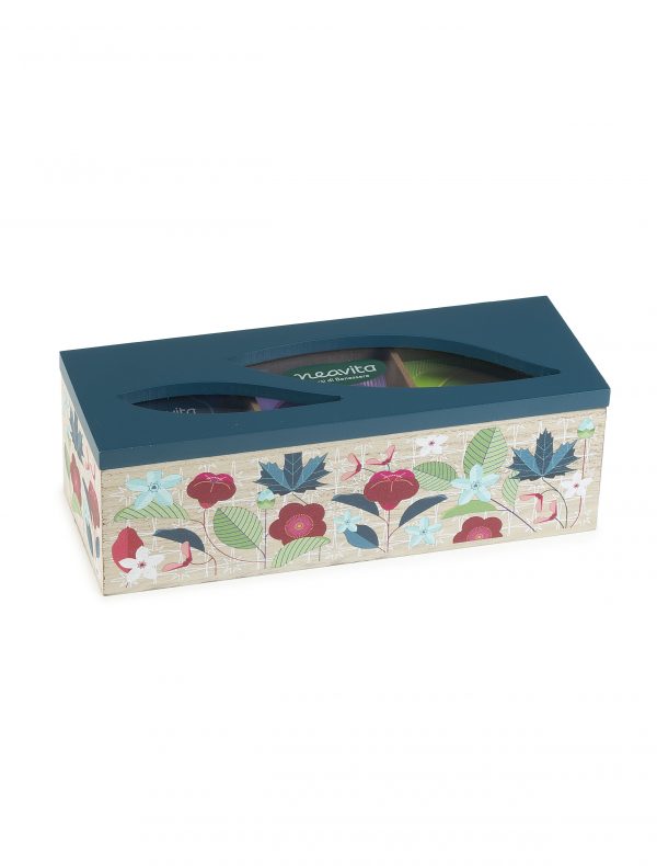 Cofanetto Legno Bio Azzurro 15 Filtri Tisane Assortite