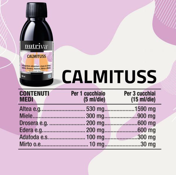 Nutriva Calmituss sciroppo per la tosse - immagine 2
