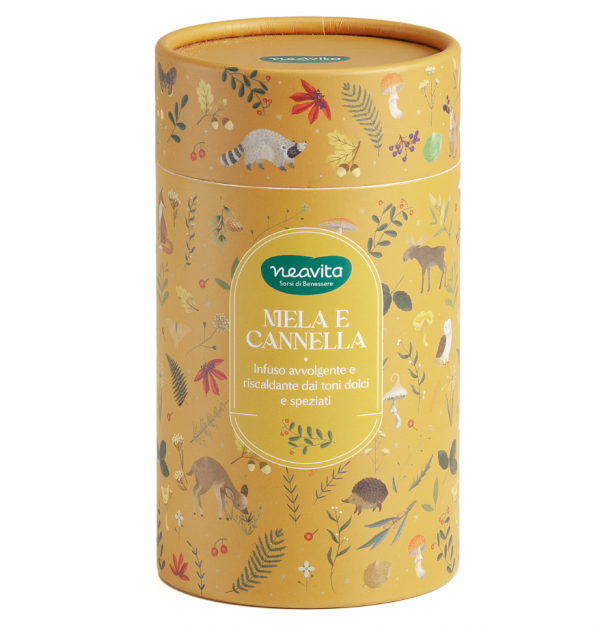 Infuso MELA E CANNELLA in Gift Box Ocra Infusi da Favola