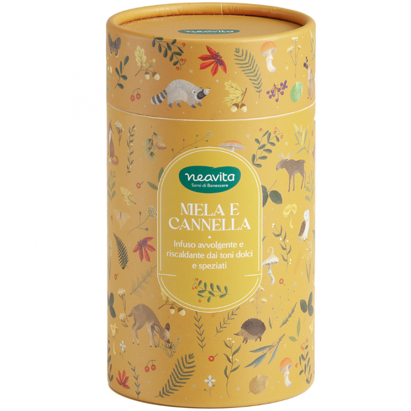 Infuso MELA E CANNELLA in Gift Box Ocra Infusi da Favola