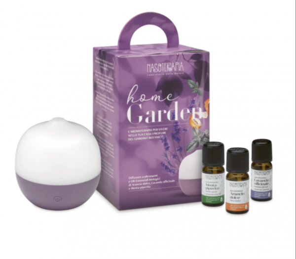 KIT HOME GARDEN Diffusore NUX Verbena con 3 Oli Essenziali Bio