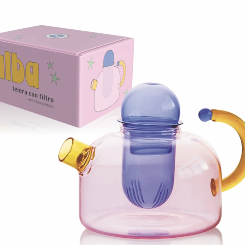 Teiera in vetro borosilicato - Alba