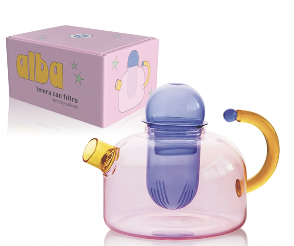 Teiera in vetro borosilicato - Alba