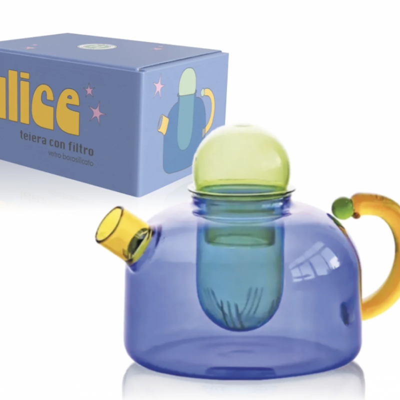 Teiera in vetro borosilicato - Alice
