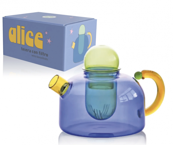 Teiera in vetro borosilicato - Alice