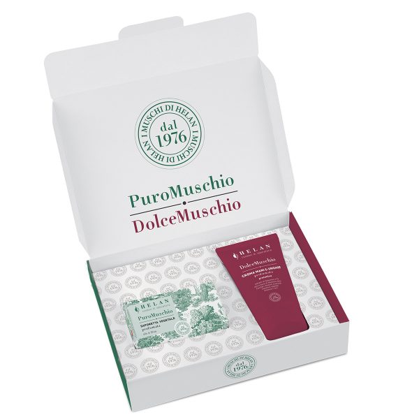 Cofanetto Regalo I MUSCHI DI HELAN - Saponetta Puro Muschio + Crema Mani Dolce Muschio - immagine 5