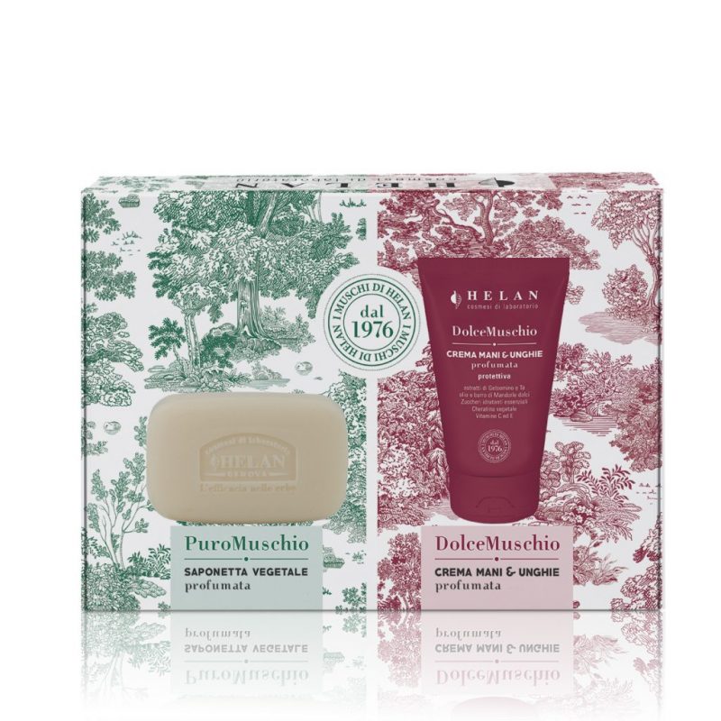 Cofanetto Regalo I MUSCHI DI HELAN - Saponetta Puro Muschio + Crema Mani Dolce Muschio
