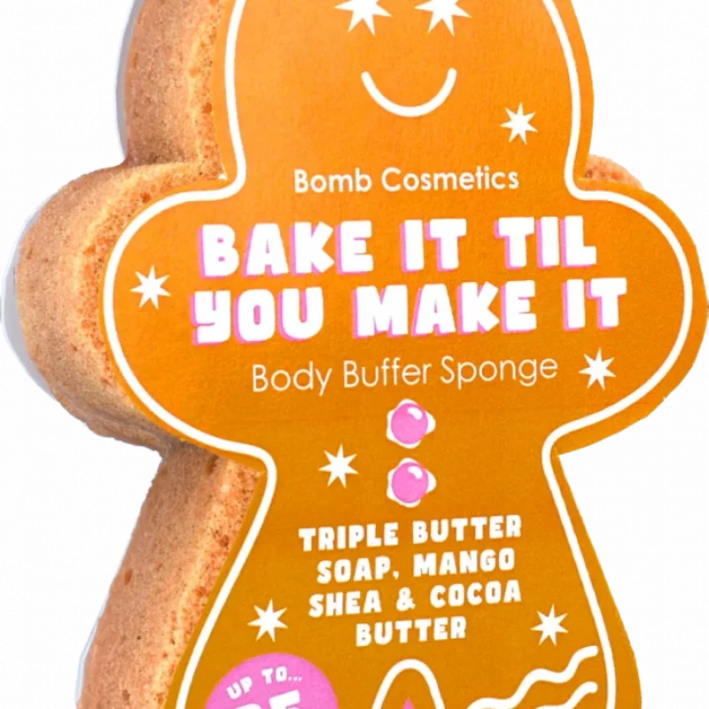 SPUGNA DA BAGNO Bake it til you make it ( Natalizia)
