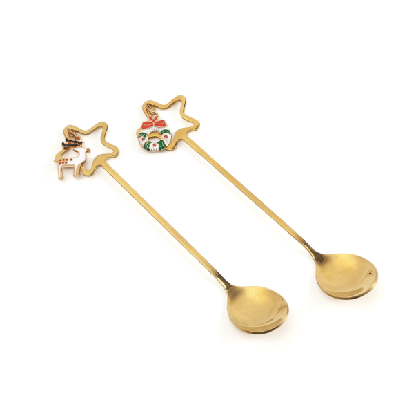 SET 2 CUCCHIAINI NATALIZI
