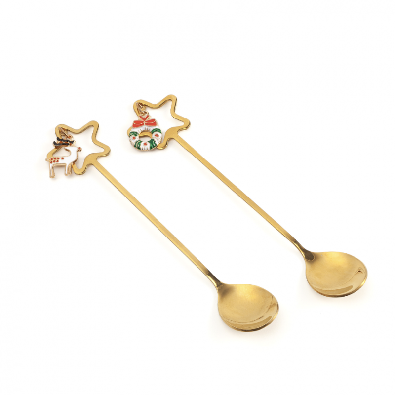 SET 2 CUCCHIAINI NATALIZI