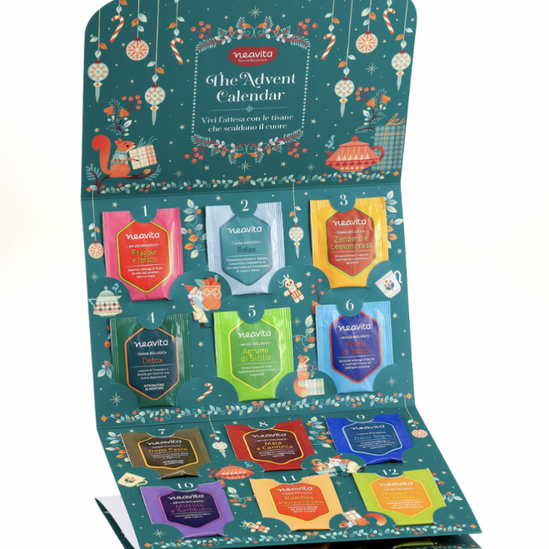 CALENDARIO DELL' AVVENTO BIO - 24 tisane assortite