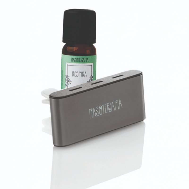 Diffusore auto GRIGIO con sinergia RESPIRA