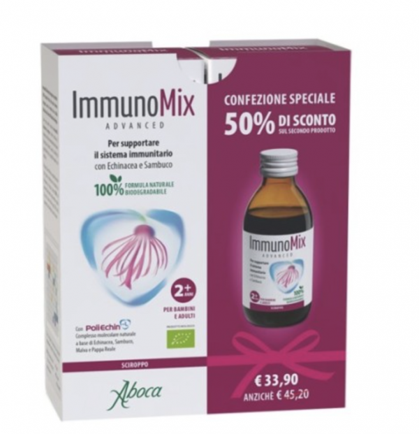 IMMUNOMIX PLUS SCIROPPO Adulti e bambini CONFEZIONE SPECIALE 2 pezzi