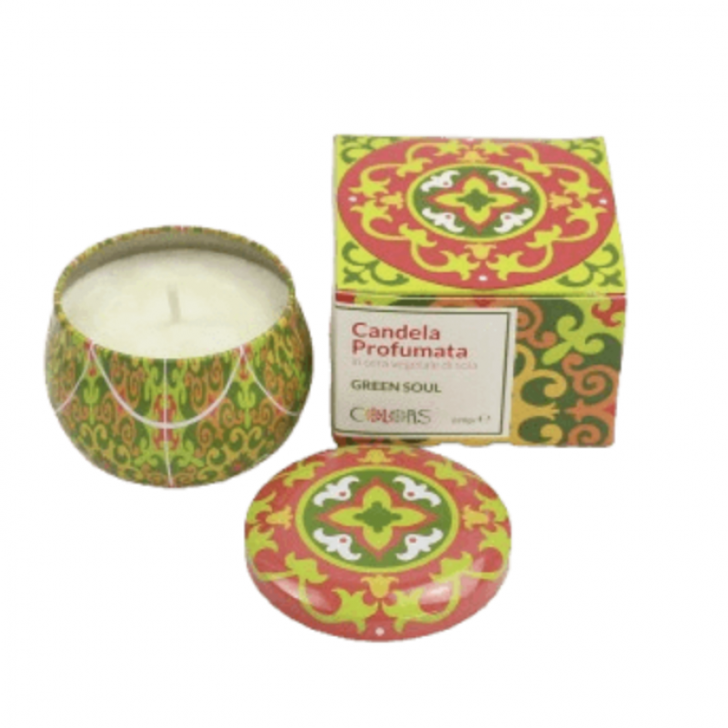 CANDELA PROFUMATA Green Soul (zenzero e menta)