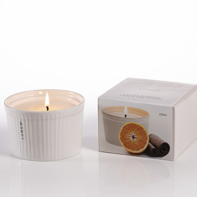 GRAND SOUFFLE' ARANCIA E CANNELLA Candela vegetale ml. 250 in astuccio