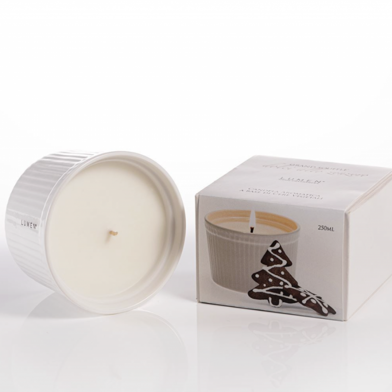 GRAND SOUFFLE' DOLCI ALLO ZENZERO Candela vegetale ml. 250 in astuccio