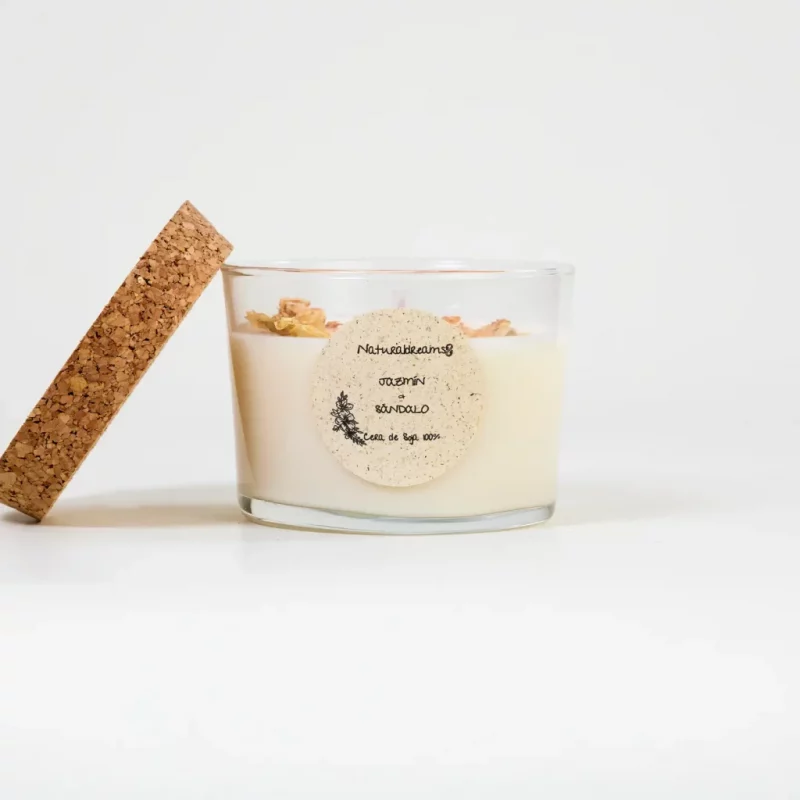 Candela in Cera di Soia GELSOMINO e SANDALO