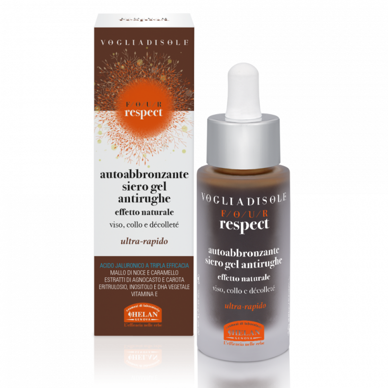 Autoabbronzante Siero Gel Antirughe Viso, Collo e Décolleté