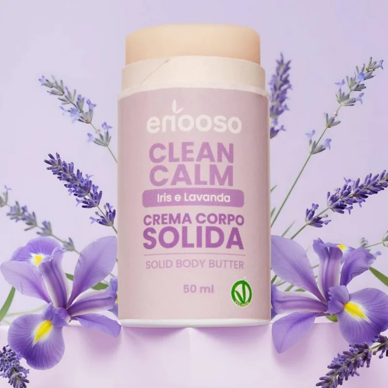 Crema Corpo Solida CLEAN CALM Iris e Lavanda